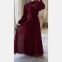 فستان ناعم بربطة خصر